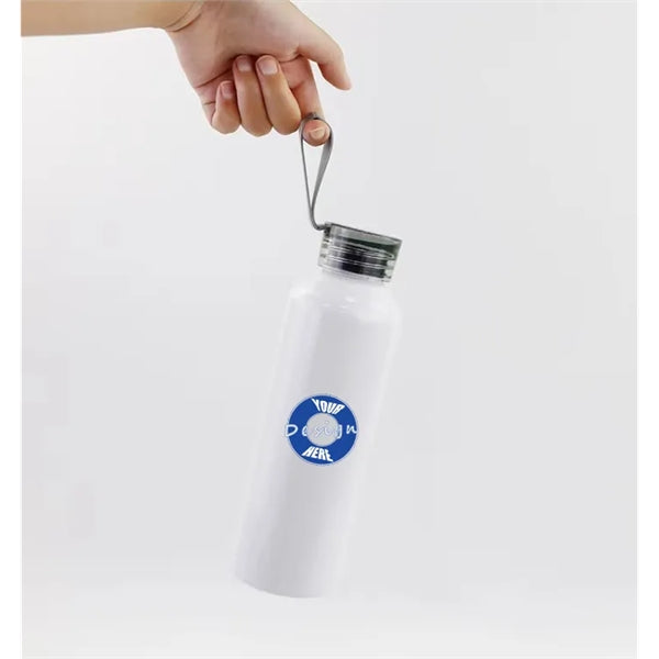 Water Bottle 22oz Colorful Silicone Sling Transparent Lid
