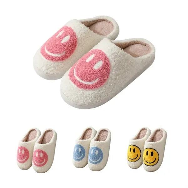 Cozy Happy Smile Face Slippers
