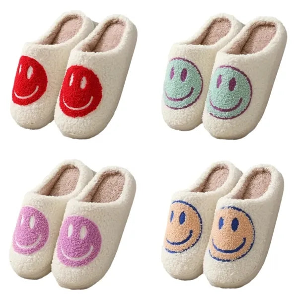 Cozy Happy Smile Face Slippers