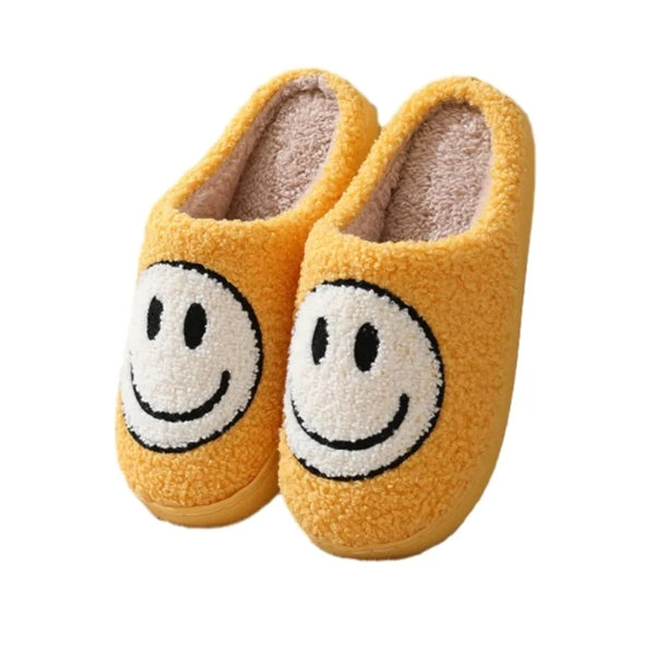 Cozy Happy Smile Face Slippers