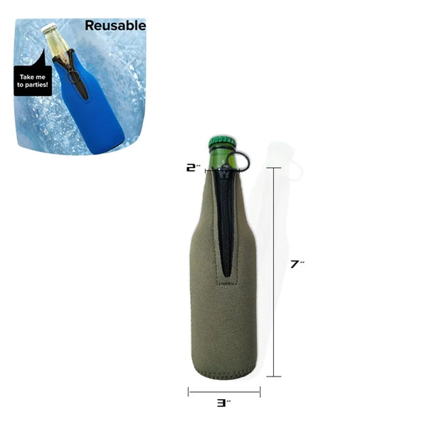 12oz Neoprene Beer Bottle Cooler Insulator