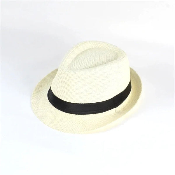 Short Brim Straw Panama Jazz Hat