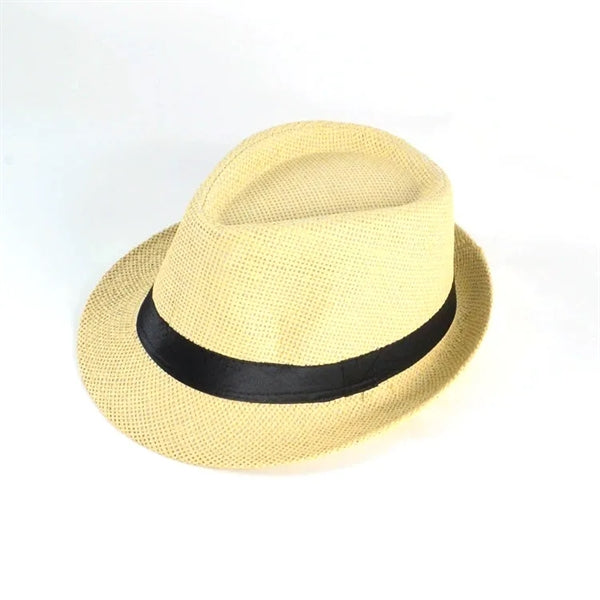 Short Brim Straw Panama Jazz Hat