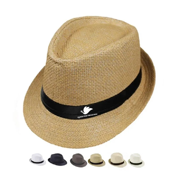 Short Brim Straw Panama Jazz Hat