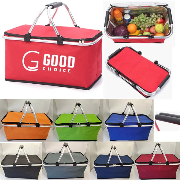 Outdoor Beach Cooler Basket Bag
