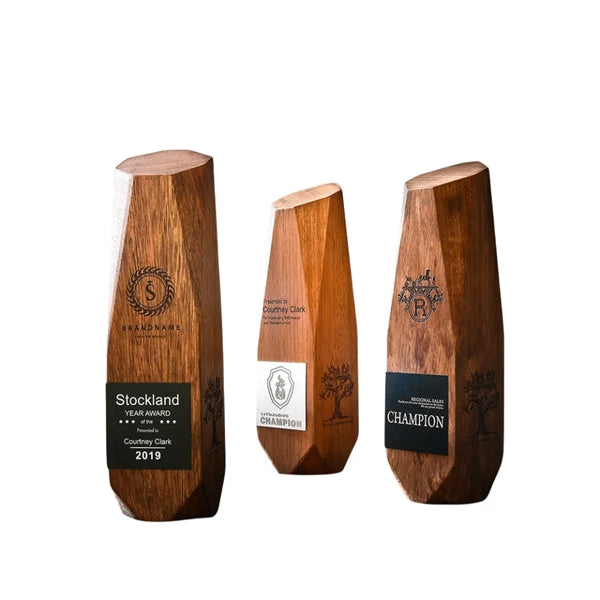 Solid Wood Award Trophy