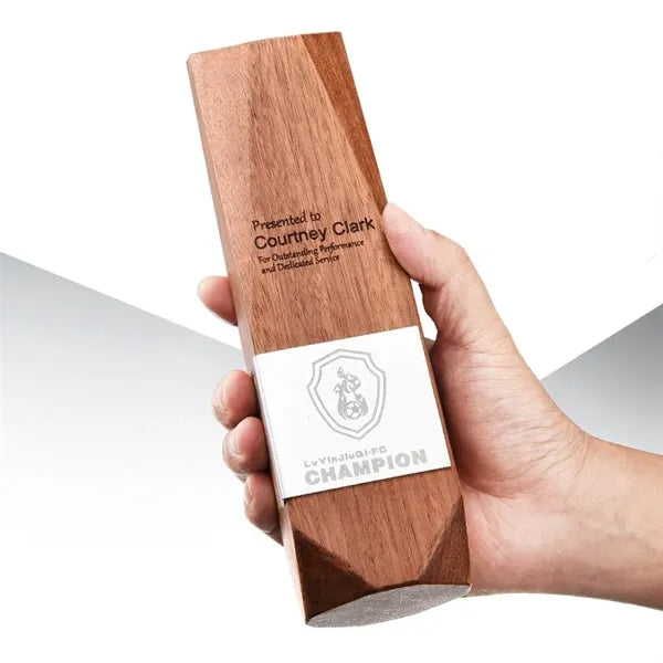 Solid Wood Award Trophy
