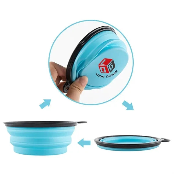 Collapsible Dog Bowls with Carabiner Clip