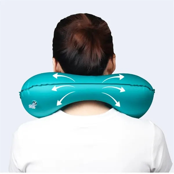 Press Type Inflatable U-shaped Pillow
