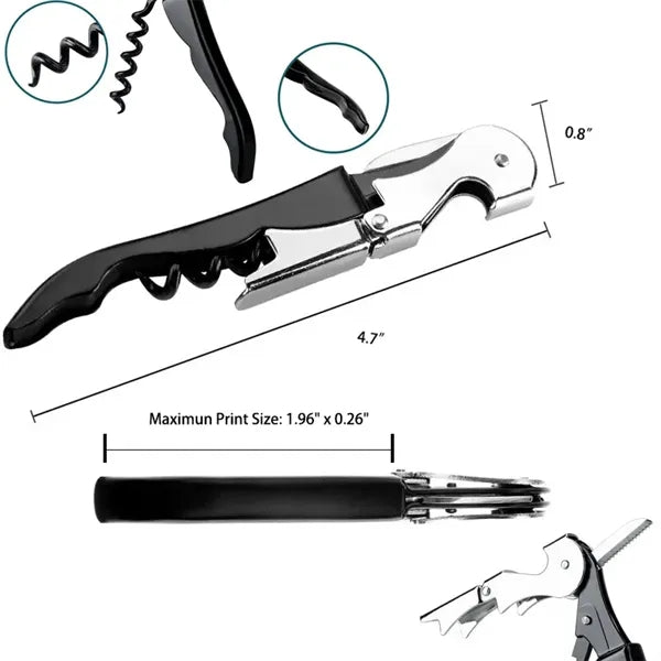 Stainless Steel Corkscrew Beer Wine Bottle Opener