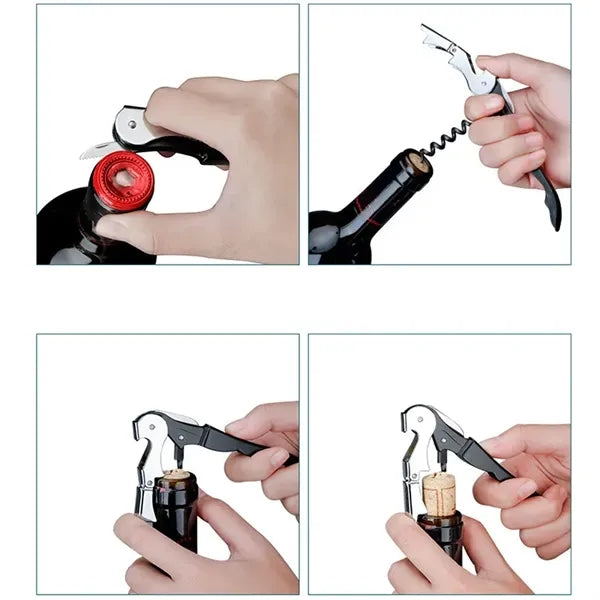 Stainless Steel Corkscrew Beer Wine Bottle Opener
