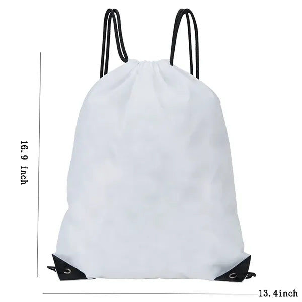 Sports Polyester Drawstring Backpack Basketball Bag