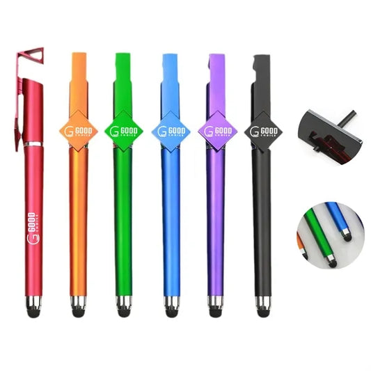 3 in 1 Multifunction Soft Touch Stylus Ballpoint Pen With Ph