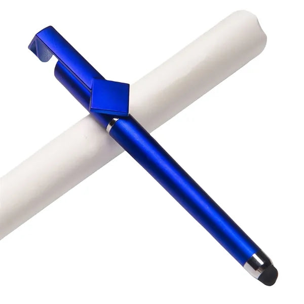 3 in 1 Multifunction Soft Touch Stylus Ballpoint Pen With Ph