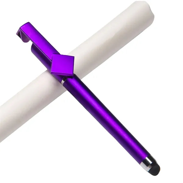 3 in 1 Multifunction Soft Touch Stylus Ballpoint Pen With Ph