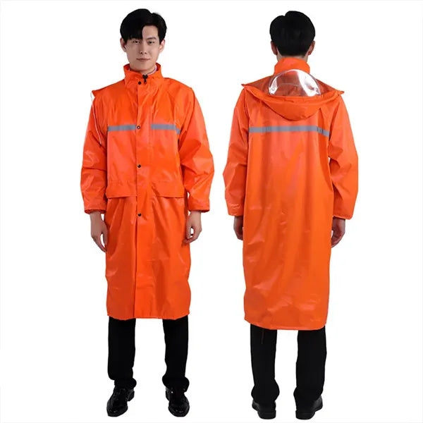Reflective Long Raincoat