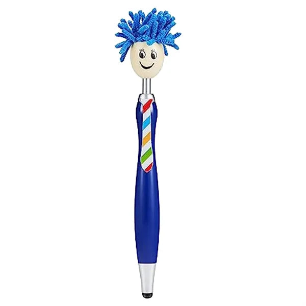 Multifunctional 3-in-1 Smiley Face Stylus Pen Screen Cleaner