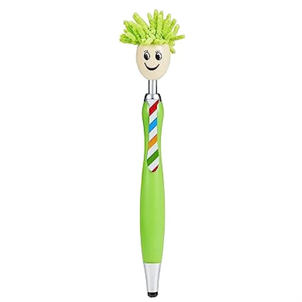 Multifunctional 3-in-1 Smiley Face Stylus Pen Screen Cleaner