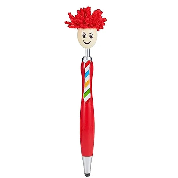Multifunctional 3-in-1 Smiley Face Stylus Pen Screen Cleaner