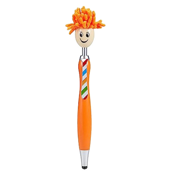 Multifunctional 3-in-1 Smiley Face Stylus Pen Screen Cleaner
