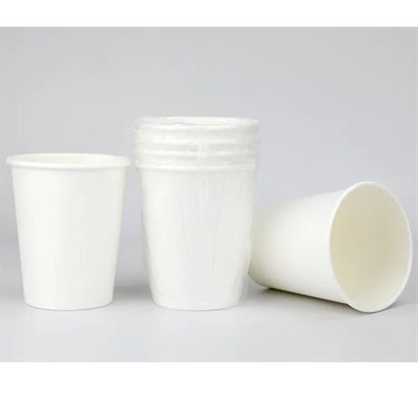 8OZ Disposable Paper Coffee Cups -Individually Wrapped