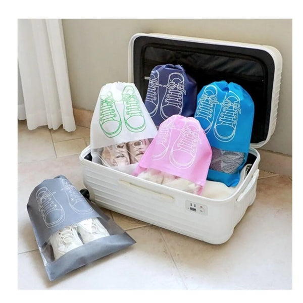 Portable Non-woven Shoe Drawstring Bags