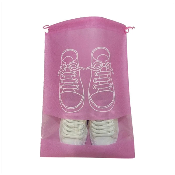 Portable Non-woven Shoe Drawstring Bags