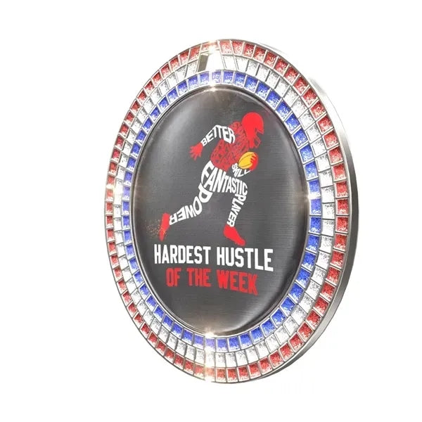 2 1/2" Red, White & Blue Glitter Insert Medal