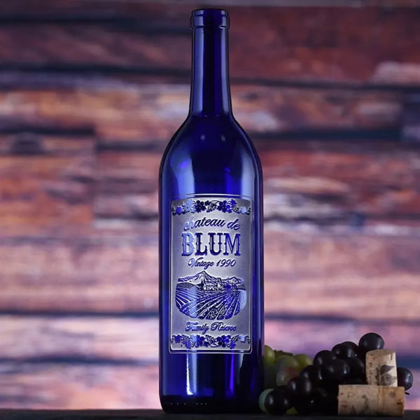 Engraved Wine Bottle Personalized Gift Set