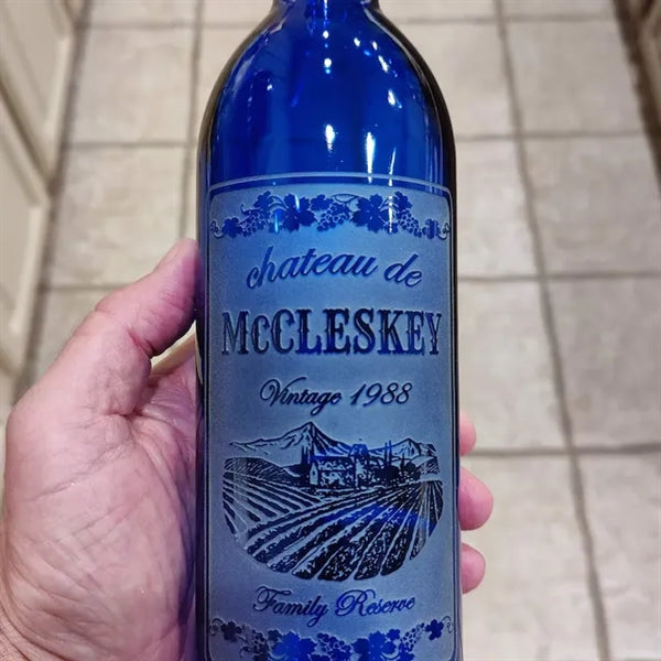 Engraved Wine Bottle Personalized Gift Set
