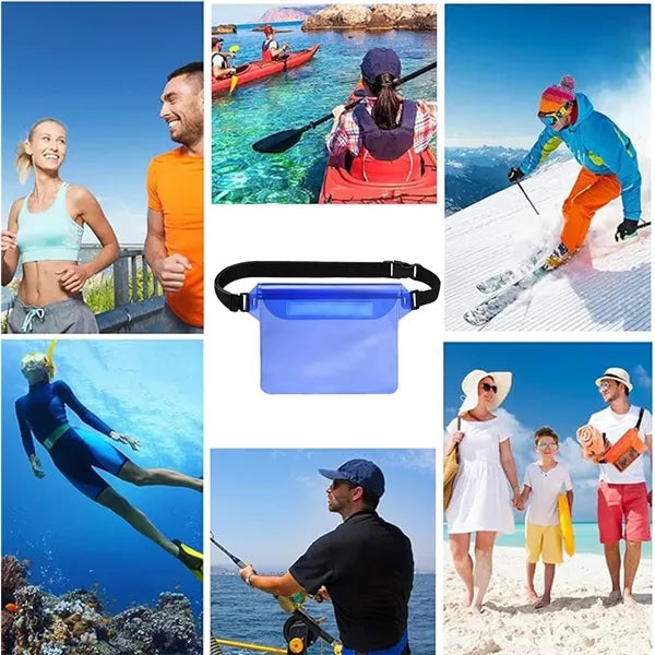Swimming Waist Strap Transparent Waterproof Pouch Bags