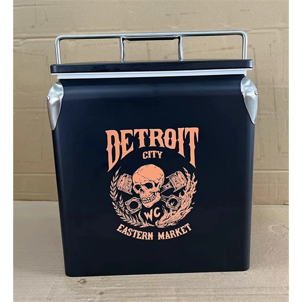 Vintage Metal Cooler Beverage Chiller And Ice Chest
