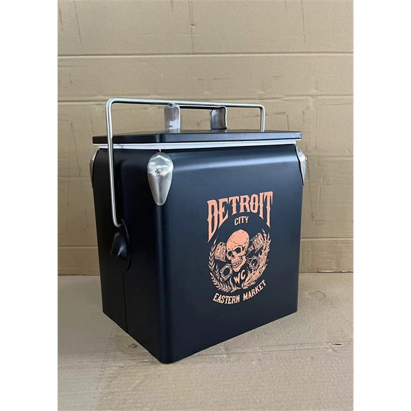 Vintage Metal Cooler Beverage Chiller And Ice Chest