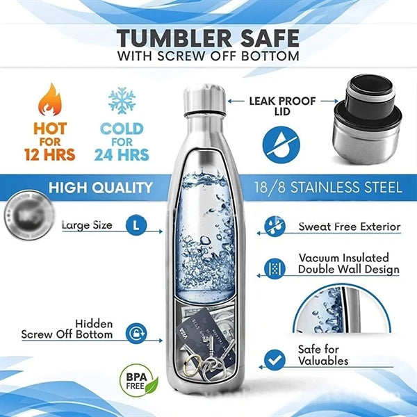 Diversion Safe Insulated Water Bottle 25oz