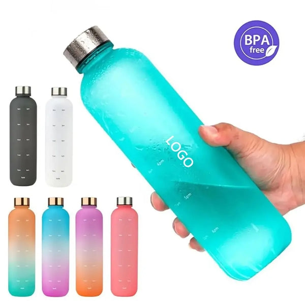 32oz Motivational Water Bottle with Time Marker