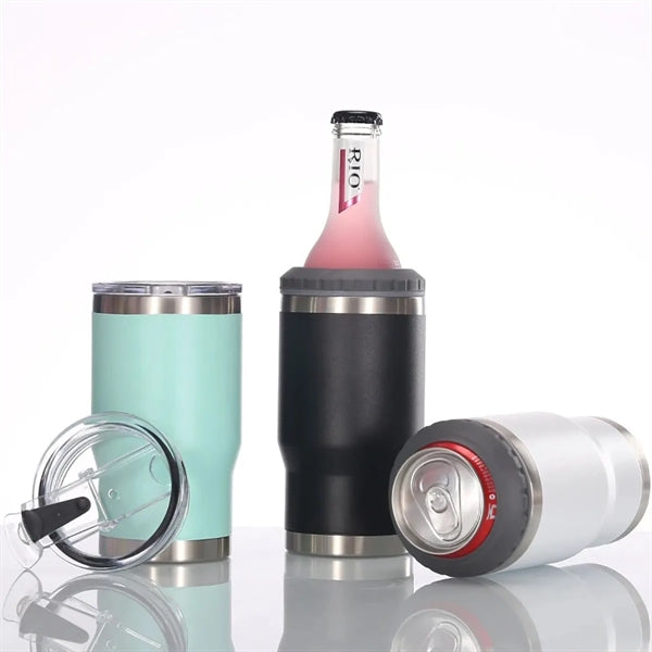 3-In-1 Stainless Steel Insulated Can Cooler