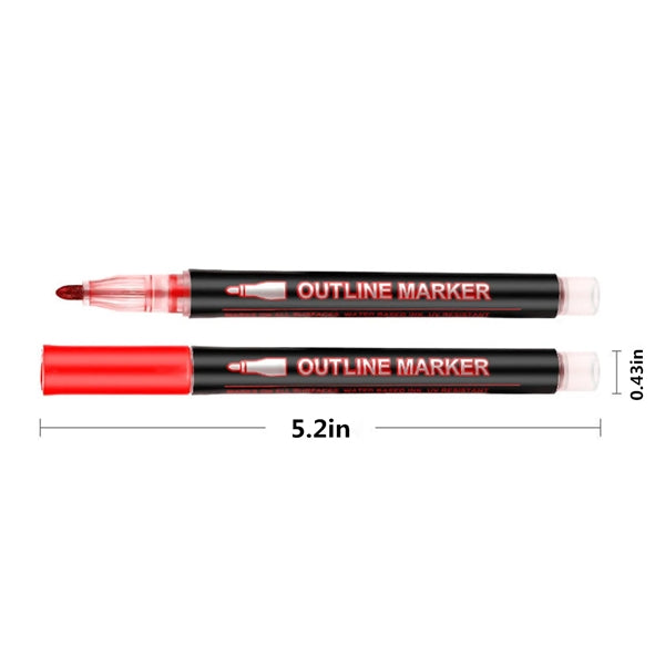 Shimmer Markers Outline Pens 8-Color Set
