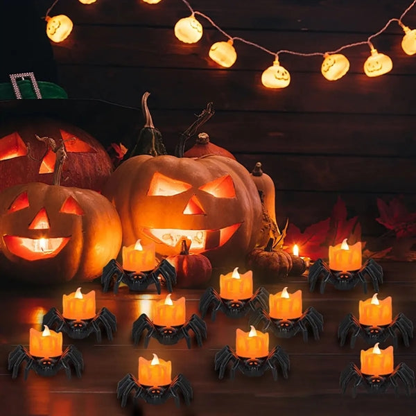 Halloween Spider Tea Lights