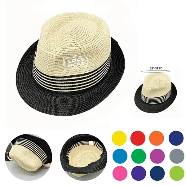 Straw Fedora Sun Hat