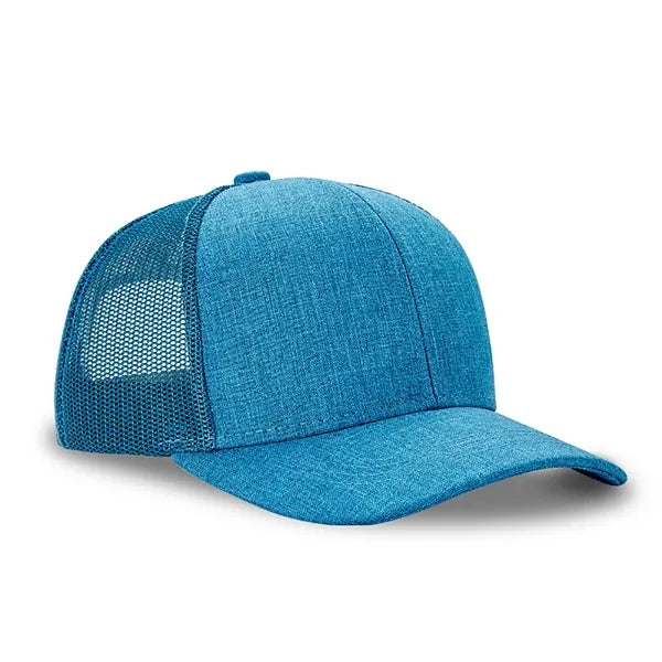 Unisex Polyester Snapback Trucker Hat Mesh Back Baseball Cap