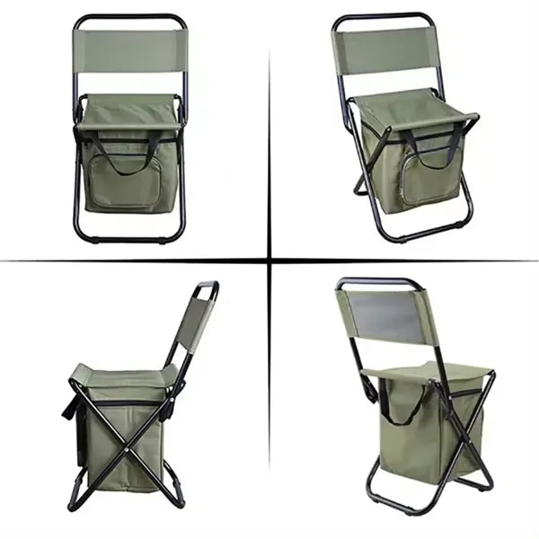 Foldable insulated cooler chair