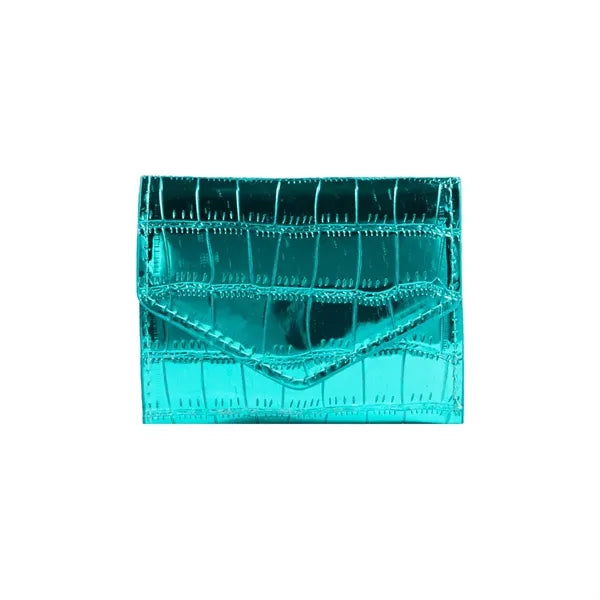 Imitation Crocodile Skin Shiny Wallet