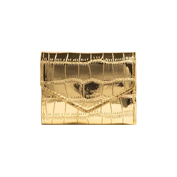 Imitation Crocodile Skin Shiny Wallet