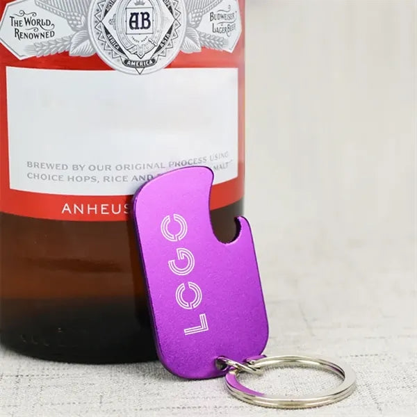 Dog Tag Bottle Opener Keychain