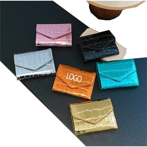 Imitation Crocodile Skin Shiny Wallet