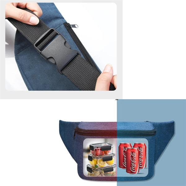 Travel Outdoor Insulated Camping Cooler Lunch Fanny Pack