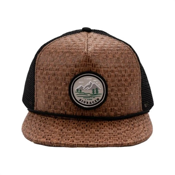Straw Mesh Trucker Cap
