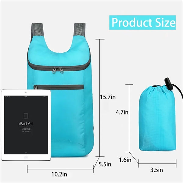 Foldable Backpack for Lightweight Hiking Rucksack Bag
