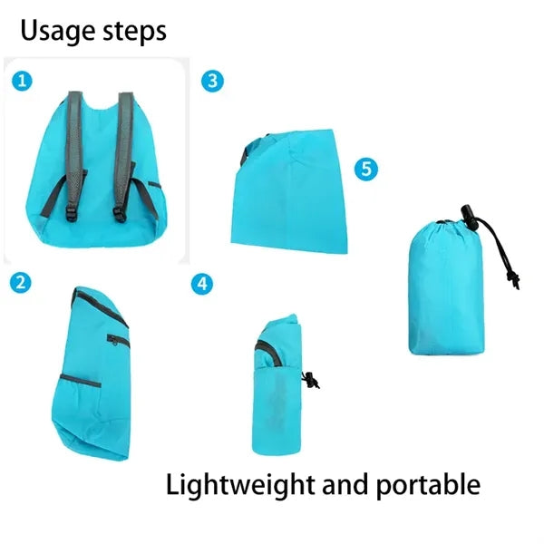 Foldable Backpack for Lightweight Hiking Rucksack Bag