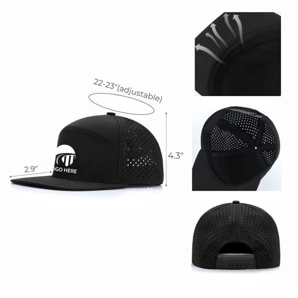 Flat Bill Mesh Back Cap